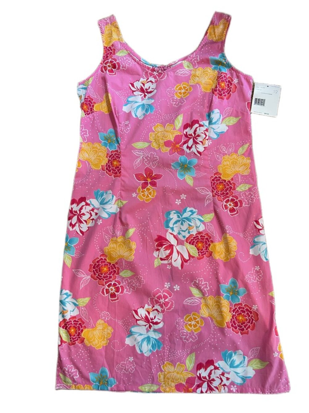 Liz Claiborne Women’s Sleeveless Midi Floral A-Line Dress, Size 12, Pink